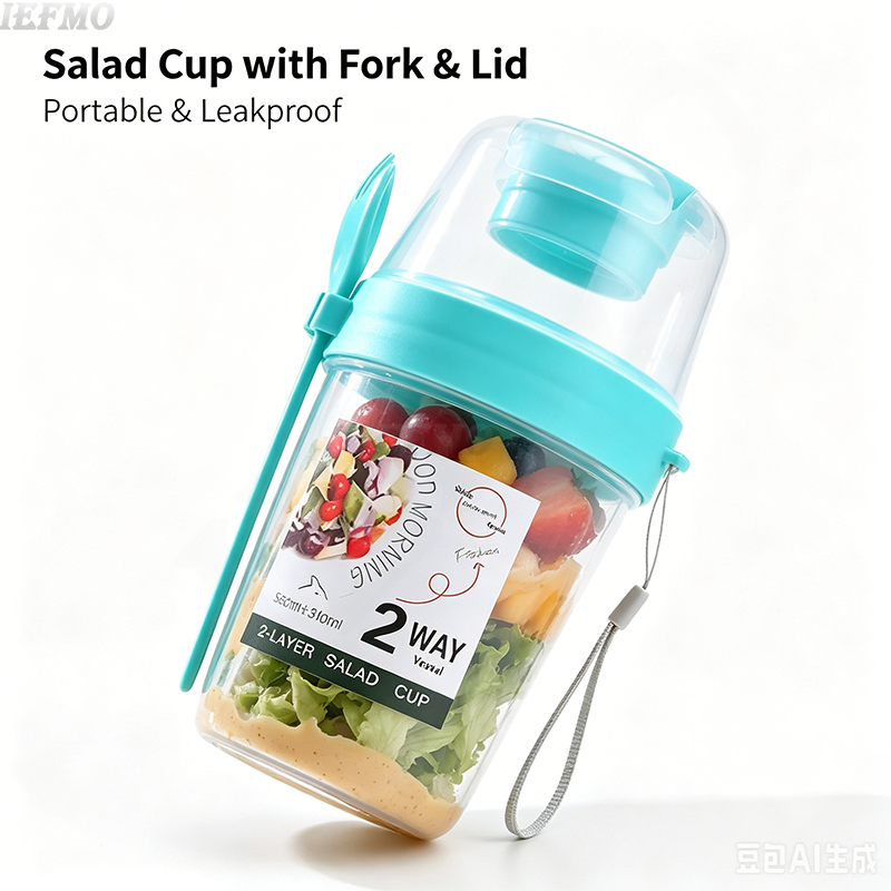 On-the-Go Salad Bowl Set with  - Meal Prep Yogurt Cups のレビューと価格