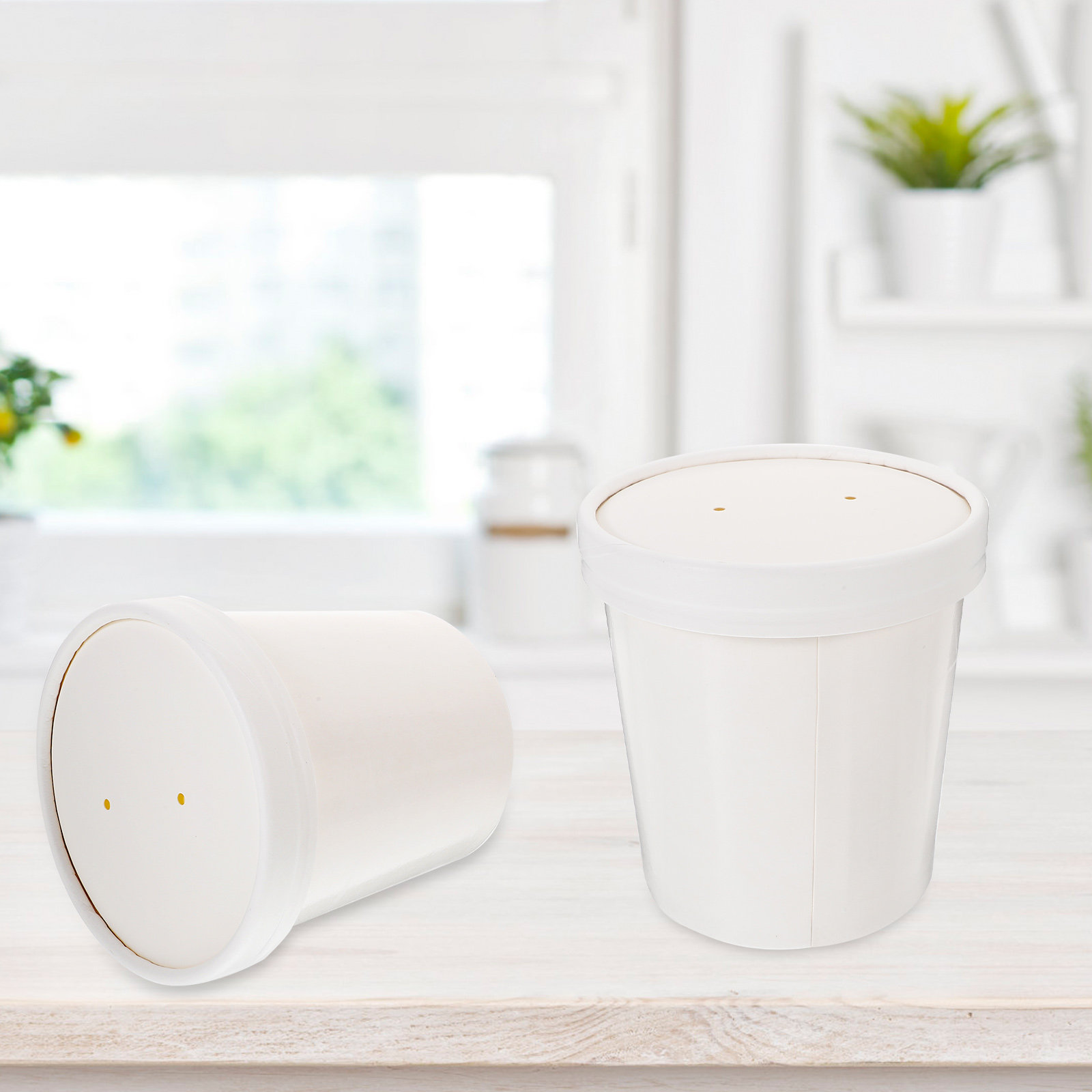 1Set Disposable Soup Cups with - Meal Prep Yogurt Cups のレビューと価格