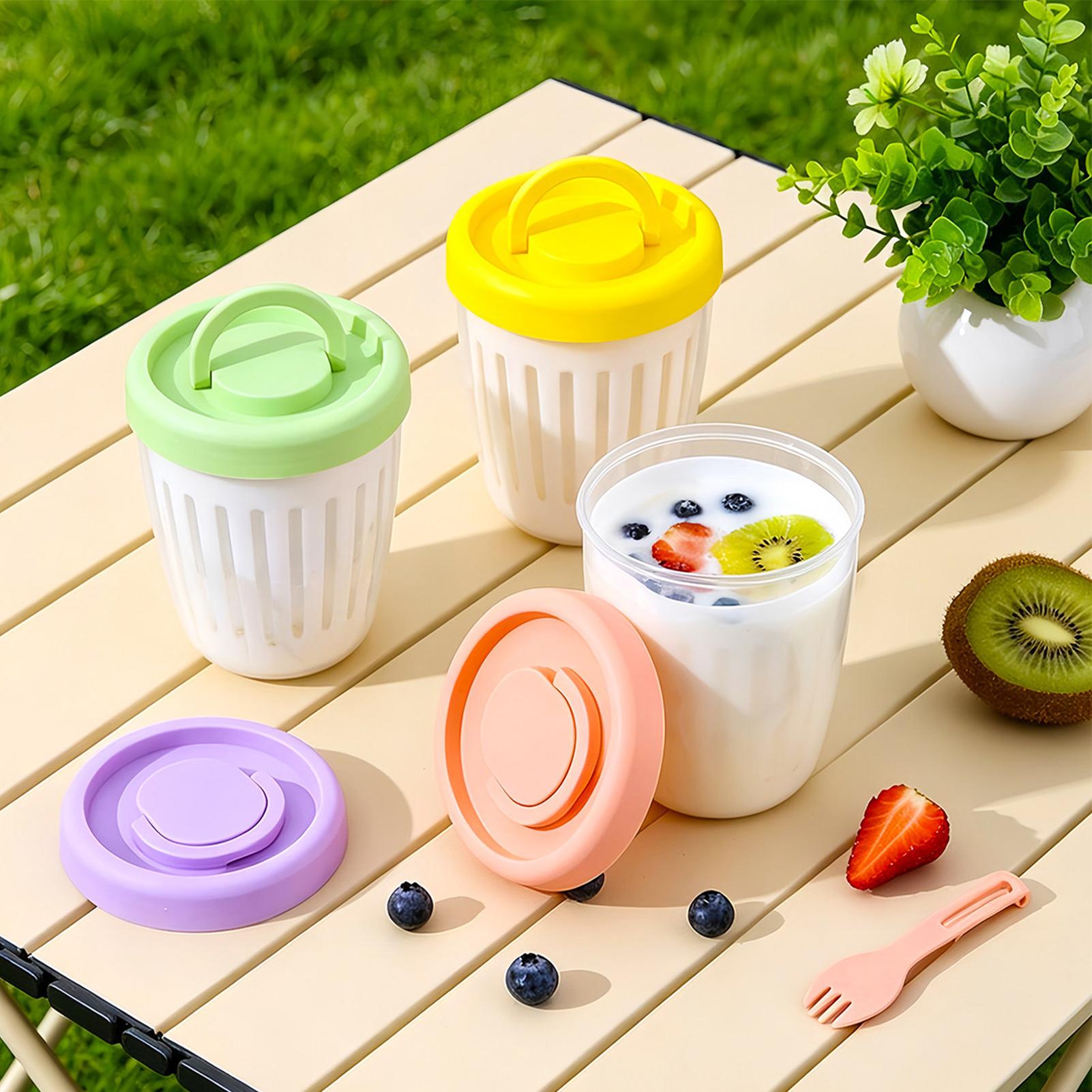 Yogurt Cups With Lids Draining - Meal Prep Yogurt Cups のレビューと価格