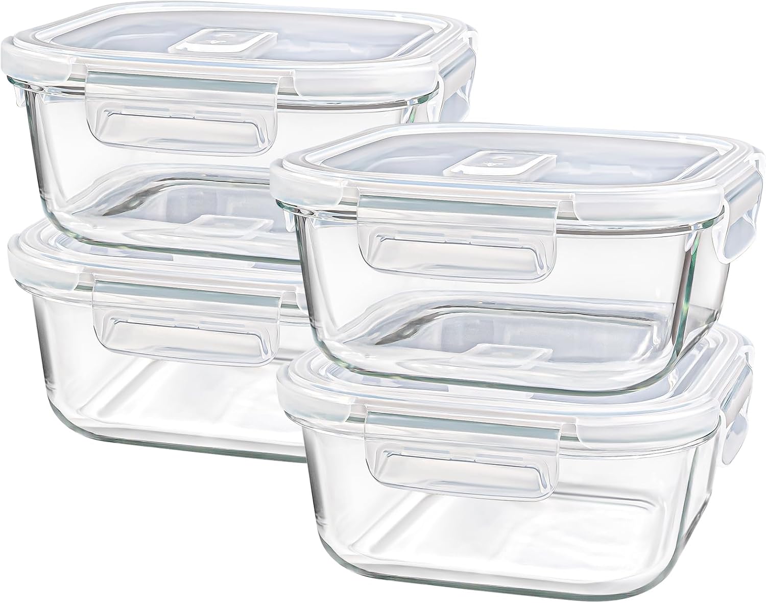 Square Glass Containers with L - Meal Prep Yogurt Cups のレビューと価格
