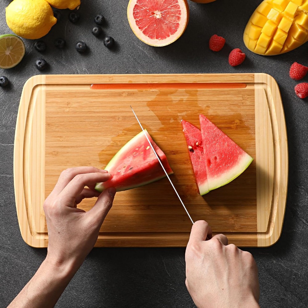 Large Wooden Cutting Board for - Meal Prep Organic のレビューと価格
