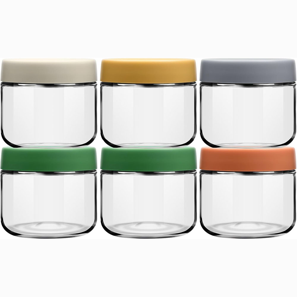 10oz Glass Overnight Oats Jars - Meal Prep Yogurt Cups のレビューと価格