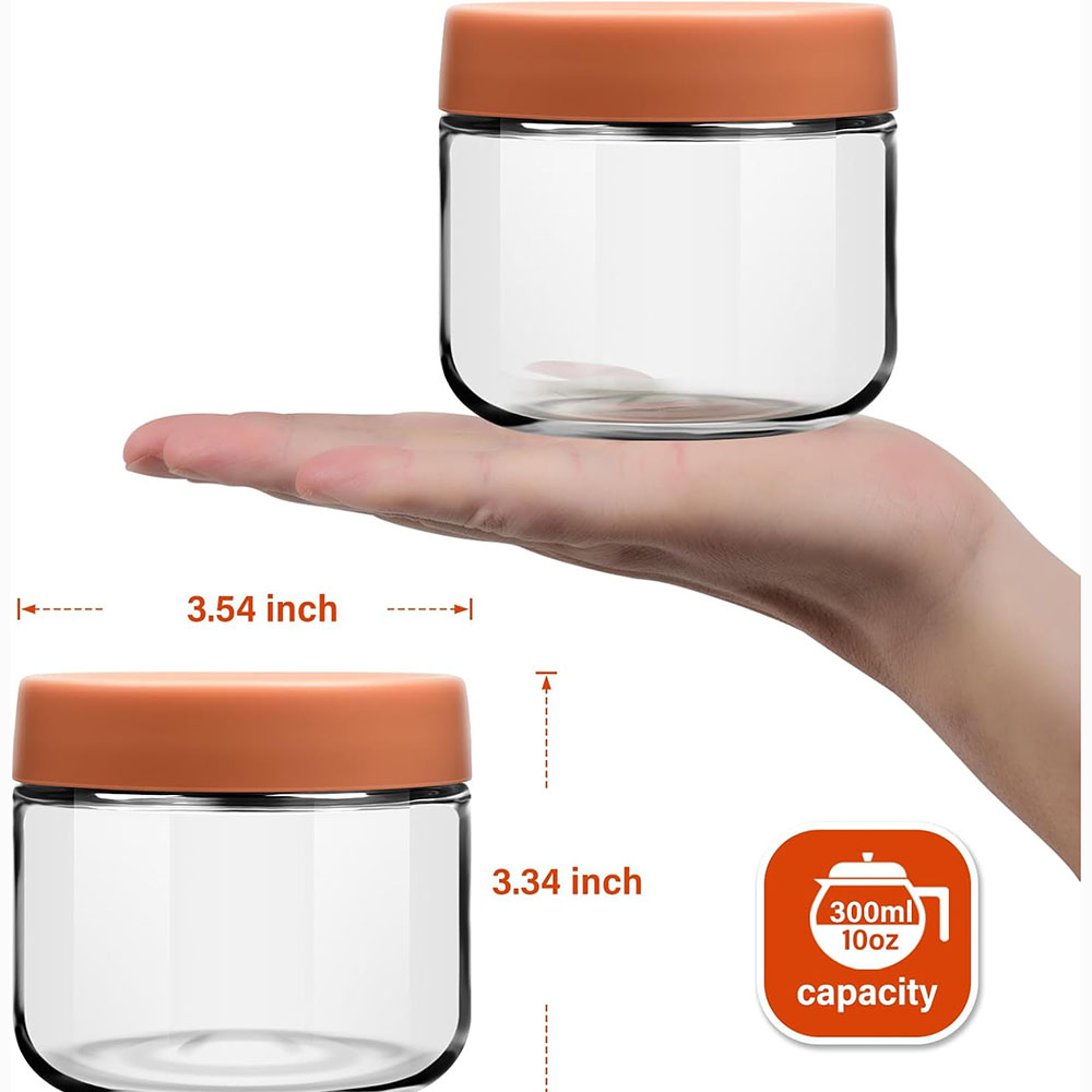 10oz Glass Overnight Oats Jars - Meal Prep Yogurt Cups のレビューと価格
