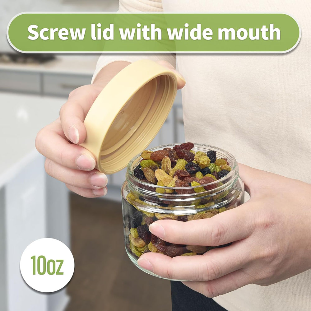 10oz Glass Overnight Oats Jars - Meal Prep Yogurt Cups のレビューと価格